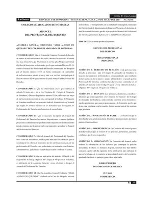 Arancel Del Profesional Del Derecho