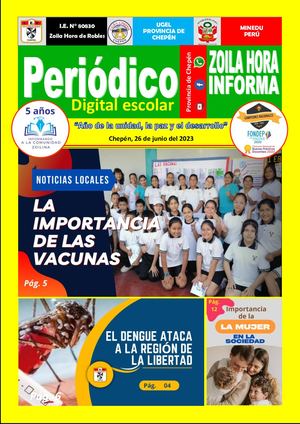 Periódico escolar digital 2023 - 6to "E"