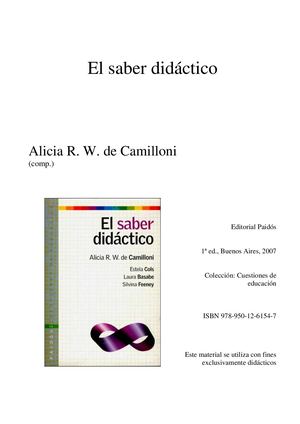 Did Camilloni Y Otros Unidad 1