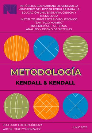 Metodología Kendall y Kendall Carelys González