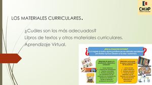 Los Materiales Curriculares