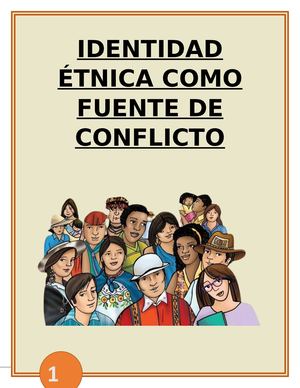 Identidad ÉTnica Como Fuente De Conflicto