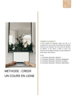 E-learning : Fiche technique : créer un cours en ligne022023
