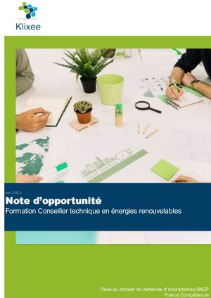 France Compétences : Note D'opportunité Conseiller Technique Enr 042023