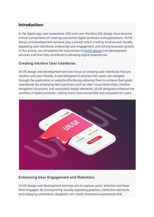 Ui Ux Design And Development Services