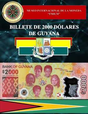Billete De 2000 Dólares De Guyana. Museo Internacional De La Moneda
