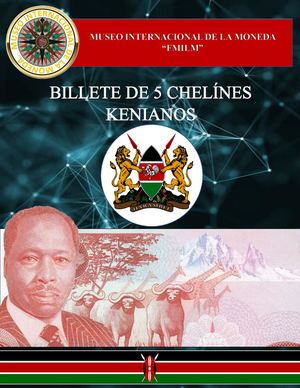 Billete De 5 Chelínes Kenianos. Museo Internacional De La Moneda