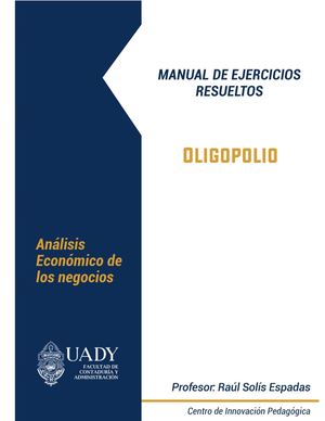 Oligopolio Ebook