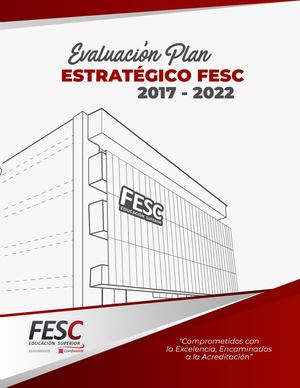 Evaluación Plan Estratégico FESC 2017 - 2022