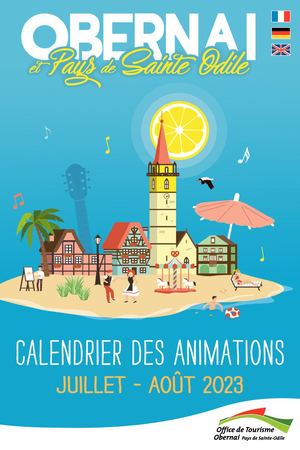 Calendrier des animations Été 2023
