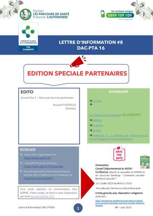 Lettre D'informations Pta16 #9