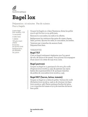 Recette Bagell Lox