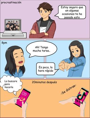 Comic de la procrastinación