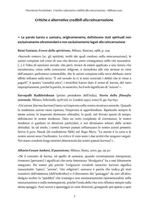 Critiche e alternative credibili alla reincarnazione