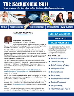 BACKGROUND BUZZ - JUNE 2023