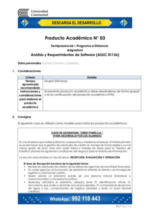 Análisis Y Requerimiento De Software PA3