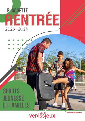 Plaquette rentrée 2023-2024 Sports, Jeunesse et Familles