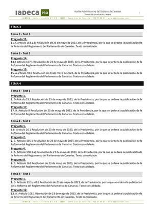 GOBIERNO DE CANARIAS - LIBRO TEST AUXILIAR - Actualización Y Mejora