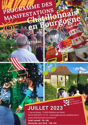 Programme Manifestations Juillet 2023