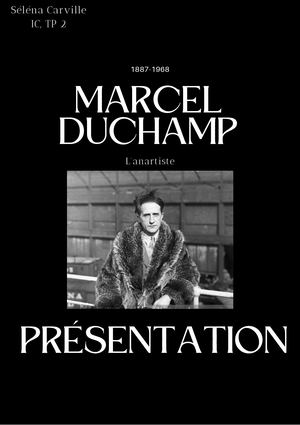 Marcel Duchamp Séléna Carville