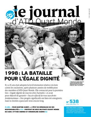 Le Journal d'ATD Quart Monde de juillet-août 2023