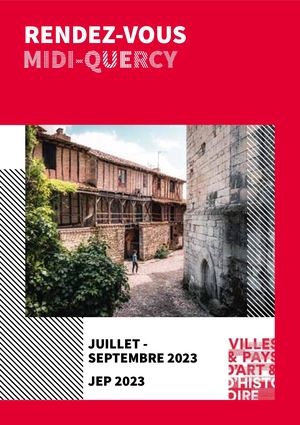 Programmation Pays d'art et d'histoire Midi-Quercy - été 2023