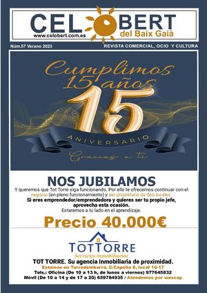 Cel Obert N.º 57. Cumplimos 15 años