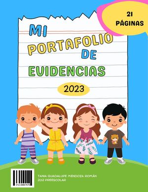 Portafolio de evidencias de Tania Gpe Mendoza Román