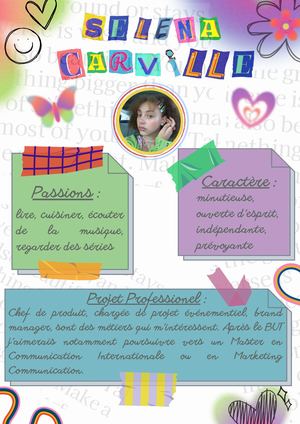 Yearbook Séléna Carville