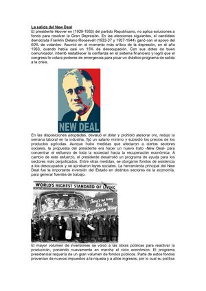 La Salida Del New Deal