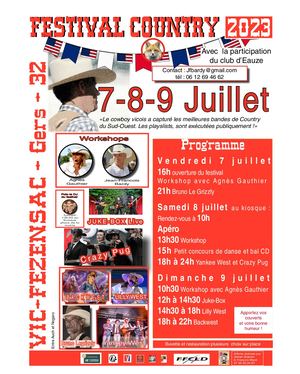 Programme Country Vic Juillet 2023