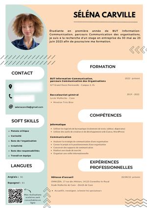 CV Séléna Carville