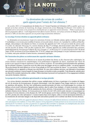 LA NOTE DU CESA N°510