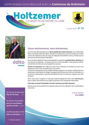 Gazette Holtzheim N° 59 Juillet 2023