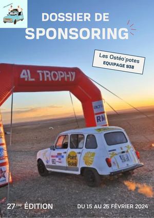 Dossier De Sponsoring -4L Trophy 2024