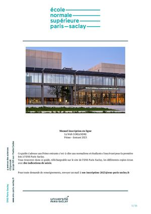 Guide de la première inscription sur Coriandre