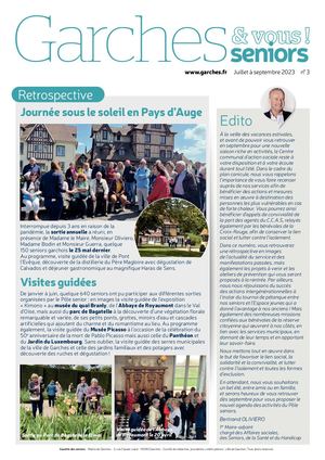 Gazette Seniors de juillet à septembre 2023