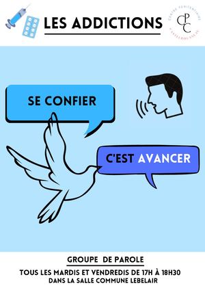 Affiche Les Addictions, Se Confier C'est Avancer Séléna Carville