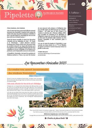 PIPELETTE N°16 - LA NEWSLETTER RESIDENTS