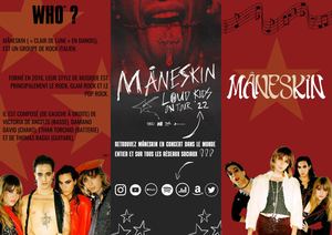 Flyer Maneskin Séléna Carville