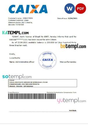 Brazil Caixabank Reference