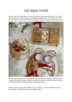 Söz Nişan Tepsisi Modelleri