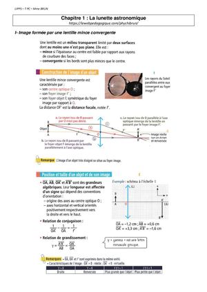 TPC1 Lunette astronomique