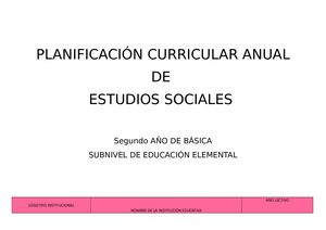 PCA  ESTUDIOS SOCIALES SEGUNDO