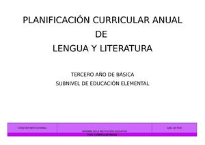PCA LENGUA TERCERO