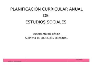 PCA CIENCIAS SOCIALES CUARTO