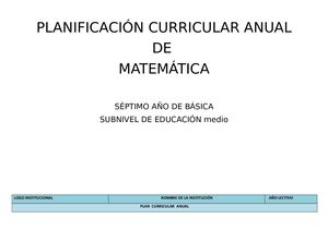 PCA SÉPTIMO MATEMATICAS