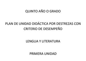 PUD 5TO LENGUA Y LITERATURA