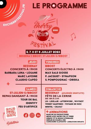 Eh Cherry Festival : demandez le programme !