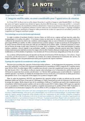LA NOTE DU CESA N°509